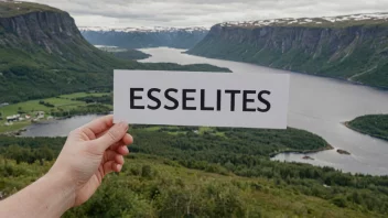Et bilde som representerer den norske termen 'Esseltes'.
