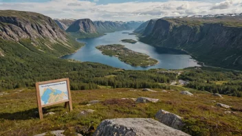 Et fredelig norsk landskap med en hint om Skiptvets' beliggenhet