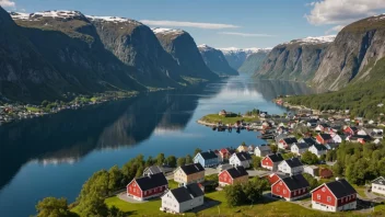 Et pittoreskt norsk sted med rik historie og kultur.