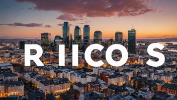 Et bilde som representerer det norske ordet Ricos, med en person eller gruppe mennesker i forgrunnen og en bysilhuett eller abstrakt bakgrunn.