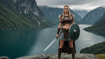 En sterk og fryktløs kvinnelig vikingkriger.