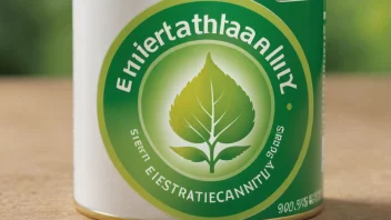 Et bilde av et produkt med en grønn merkelapp, som indikerer at det er miljøvennlig og bærekraftig.