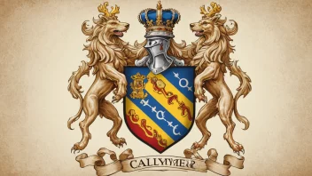 Calmeyers slektsvåpen eller våpenskjold.