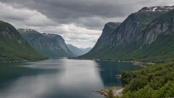 Et malerisk landskap av Risløkkas i Norge
