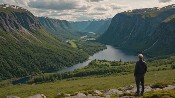 Et idyllisk landskap av en norsk dal eller en person med etternavnet Omdals