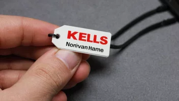 En person med en navnelapp som leser Kjells, et norsk navn