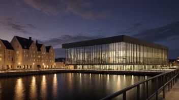Et bilde av Olavshallen konsertscene i Trondheim, Norge.