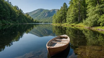 Et fredelig norsk innsjølandskap