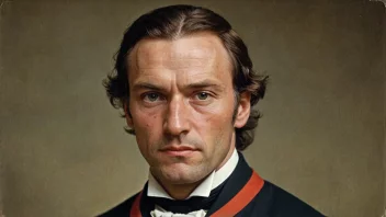 Et portrett av en mann med et alvorlig uttrykk, som representerer det norske navnet Schønemann.