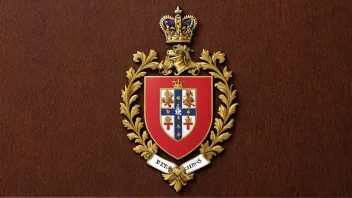 Et tradisjonelt norsk familievåpen eller våpenskjold med navnet Bjerkmanns fremtredende.