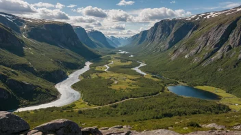 Et malerisk landskap av Mysusæters i Norge.