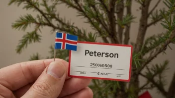 En illustrasjon av en person med etternavnet Petterson, som symboliserer det norske arvet.