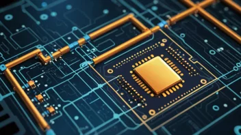 En illustrasjon av en CMOS-krets, som viser hvordan teknologien brukes i digitale kameraer, datamaskiner og andre elektroniske apparater.