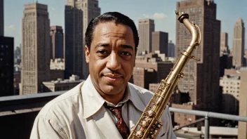 Et bilde av Duke Ellington, en kjent jazzkomponist og musiker.