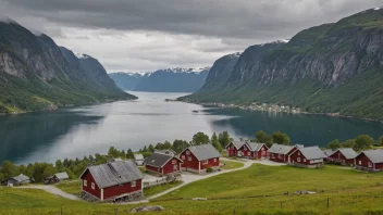 Et pittoreskt landsby i Norge med rik historie og kultur.