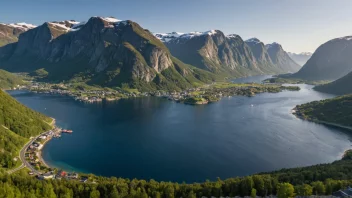 Et malerisk landskap i Norge