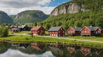 Et fotografi av Lilleborgs, som viser stedets naturskjønnhet og tradisjonelle arkitektur.