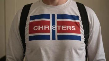 En person med et norsk flagg i bakgrunnen, med navnet Christers skrevet i tykke bokstaver.