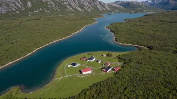 Flyfoto av Selsøyviks gård i Nordland
