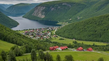 Et malerisk landskap i Norge.
