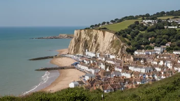 Byen Hastings i øst-England, kjent for Slaget ved Hastings i 1066