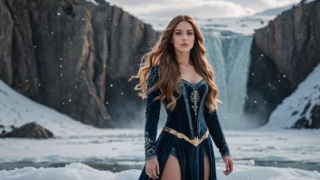 Et bilde av en kvinne med en sterk og uavhengig personlighet, inspirert av Disney-karakteren Elsa.