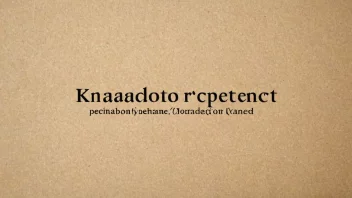 Et abstrakt bilde som representerer et begrep eller navn.