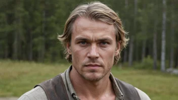 Et portrett av en norsk mann med et bestemt uttrykk, som representerer navnet Hilmar.