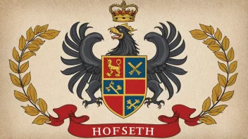 Et norsk familievåpen med navnet Hofseth.