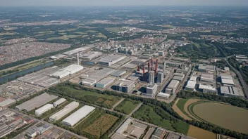 Flyfoto av Leverkusen, Tyskland
