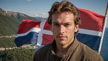 En person med etternavnet Nordraak, som symboliserer den norske forbindelsen.