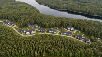 Flyfoto av Sellebakk boligområde