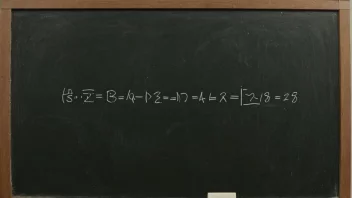 En matematisk ligning på en tavle, som representerer Parsevals identitet.