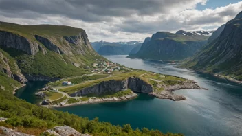Et fotografi av Kjerknesvågen, som viser dens unike landskap og karakteristika.