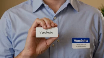 Et bilde av en person med en navnelapp