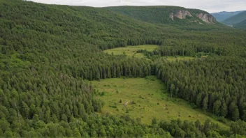 En vakker sidkove i en norsk skog.