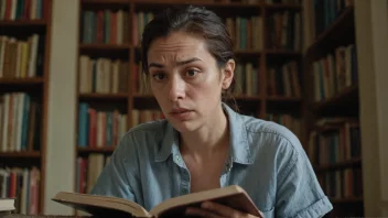 En person som prøver å forstå betydningen av et ord