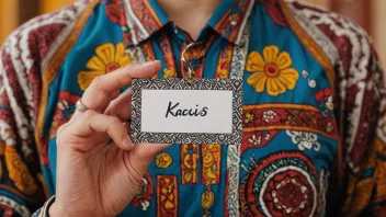 Et bilde som representerer navnet Kacis, med en blanding av personlige og kulturelle elementer