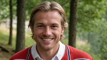 En smilende norsk mann med et vennlig ansikt, som representerer det vanlige norske fornavnet Espen.