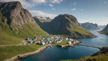 Et malerisk landskap i Norge