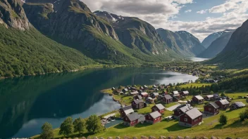 Et malerisk landskap i Norge.