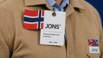 En person med navnet Jons, som symboliserer det norske navnet