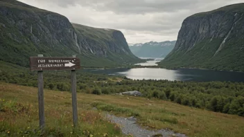 Et fredelig norsk landskap med en hint av Klevelands' tilstedeværelse.