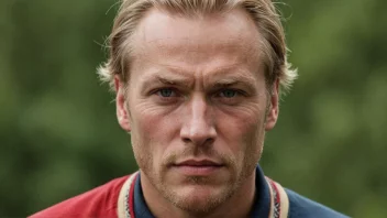 Et portrett av en norsk mann med et selvbevisst og eventyrlystent uttrykk.