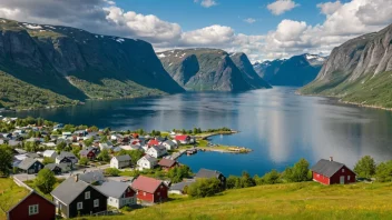 Et malerisk landskap i Norge.