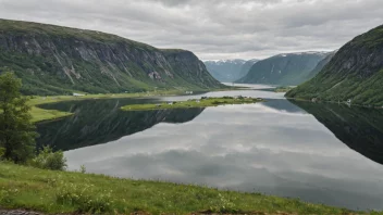 Et naturskjønt bilde av Fitjars, som viser dets naturlige skjønnhet.