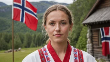 En person med etternavnet Gjertsen, som representerer det norske arvet.