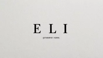 Et enkelt og rent bilde av navnet Eli