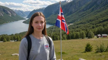 En person med etternavnet Bergerud, med et norsk flagg eller landskap i bakgrunnen.