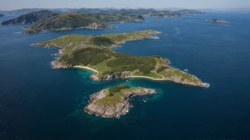 Flyfoto av Herøya i Porsgrunn kommune, Vestfold og Telemark fylke